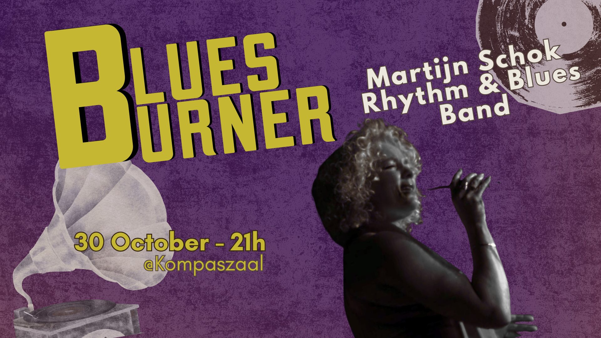 Blues Burner w/ Martijn Schok Rhythm & Blues Band — Kompaszaal, Amsterdam